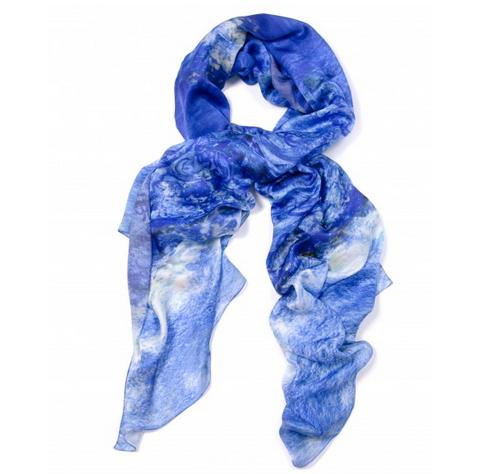 La Medina Royal Blue Silk Scarf