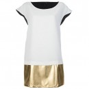 Hotel Particulier metallic shift dress