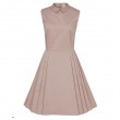 Fit and Flare Collared Dress