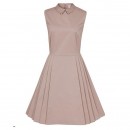 Fit and Flare Collared Dress