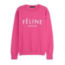 Féline cotton-blend jersey sweatshirt