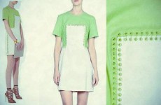 philip lim Safety pin-detailed linen-blend mini dress