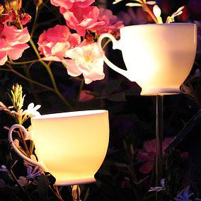 teacup tea light holder